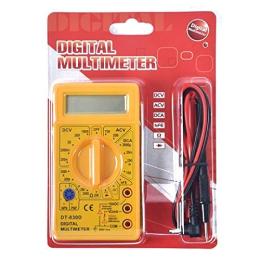Digital Multimeter, Multipurpose Electric meter Yellow/Red 830D Digital Multimeter LCD AC DC Measuring Voltage Current